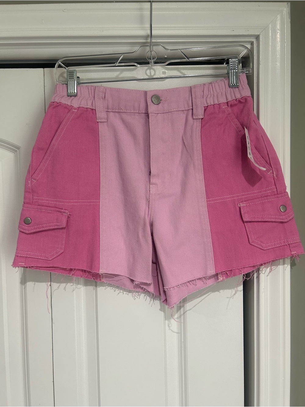 PacSun Colorblock Pink Cargo Shorts